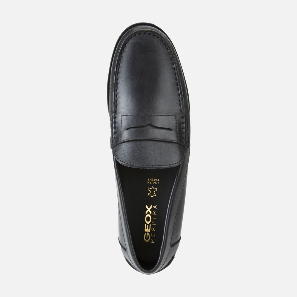 Geox Erkek Loafers Siyah - New Damon - JBI-613452
